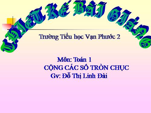 Cộng các số tròn chục