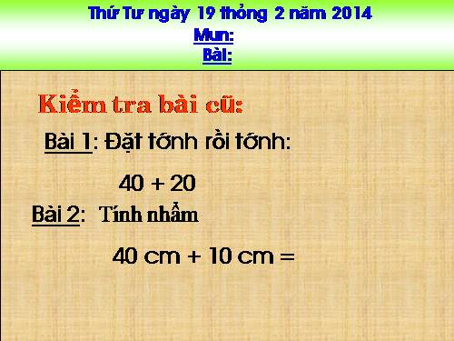 Trừ các số tròn chục