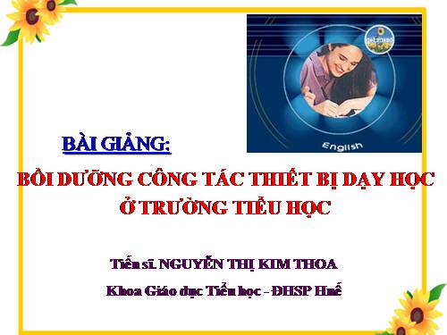 Tai lieu boi duong Thiết bị Tiểu học