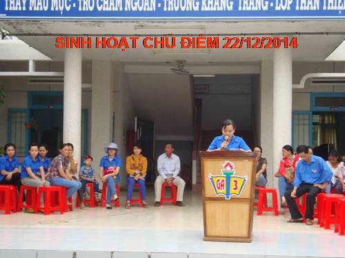 Sinh hoạt chủ điểm 22/12/2014