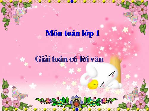 Giải toán có lời văn