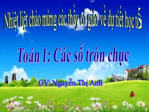 Các số tròn chục