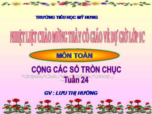 Cộng các số tròn chục