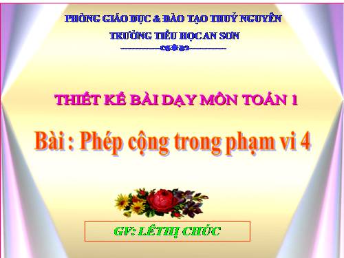 Phép cộng trong phạm vi 4