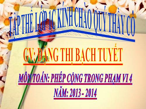 Phép cộng trong phạm vi 4