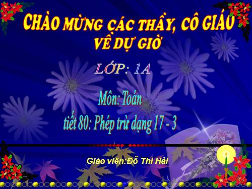 Phép trừ dạng 17-3