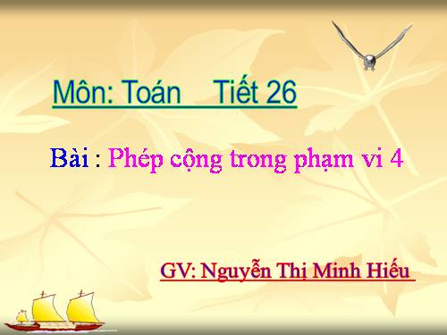 Phép cộng trong phạm vi 4