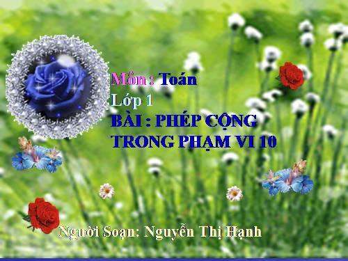 Phép cộng trong phạm vi 10