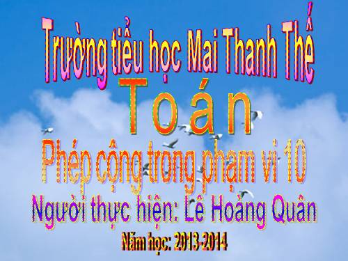 Phép cộng trong phạm vi 10