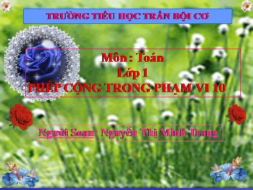 Phép cộng trong phạm vi 10