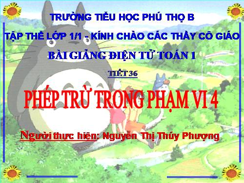 Phép trừ trong phạm vi 4