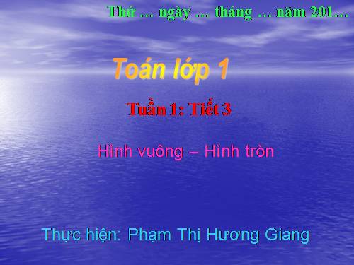 Hình vuông, hình tròn