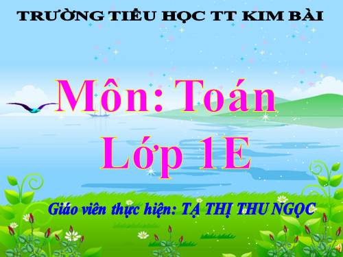 Phép cộng trong phạm vi 5