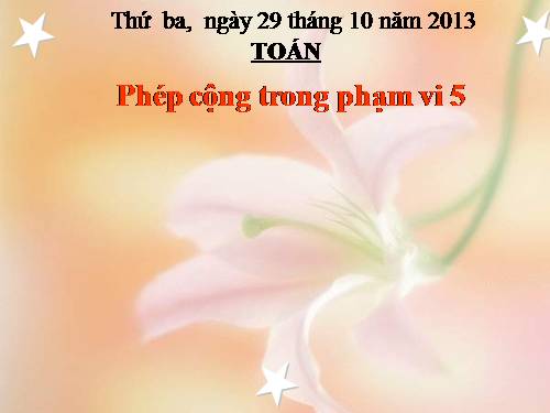 Phép cộng trong phạm vi 5