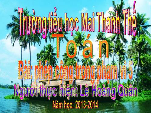 Phép cộng trong phạm vi 5