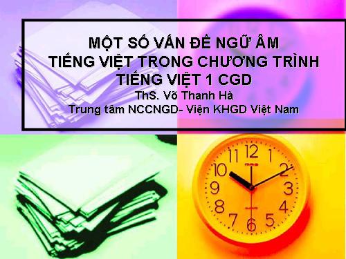 TV1.CNGD: Phương pháp ngữ âm Tiếng Việt