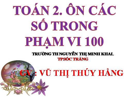 Ôn tập: Các số đến 100