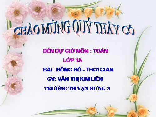 Đồng hồ. Thời gian