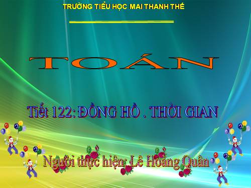 Đồng hồ. Thời gian