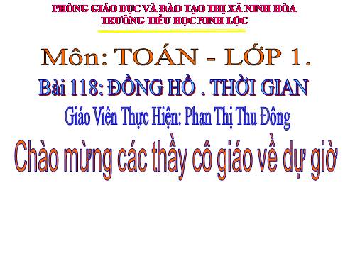 Đồng hồ. Thời gian