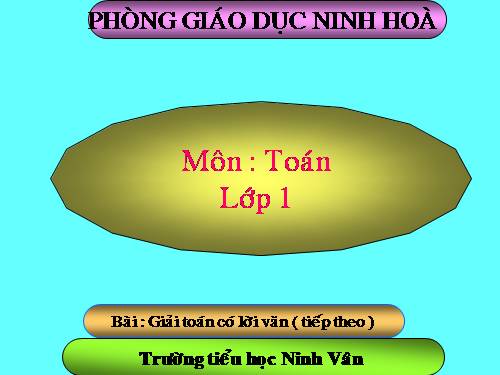 Bài toán có lời văn