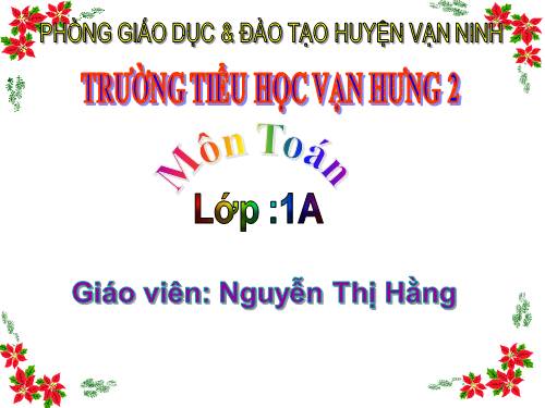 Bảng các số từ 1 đến 100