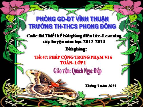 Phép cộng trong phạm vi 6