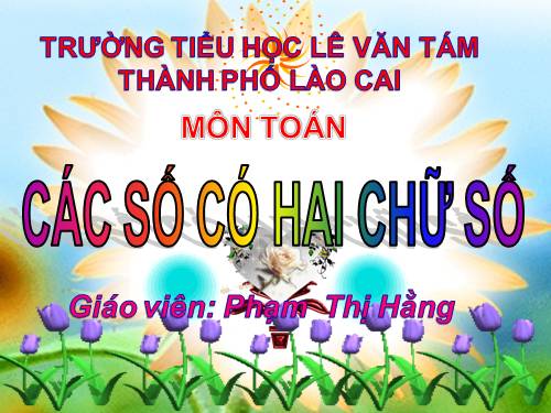 Các số có hai chữ số