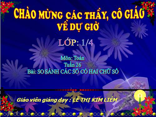 So sánh các số có hai chữ số