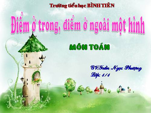 Điểm ở trong, điểm ở ngoài một hình