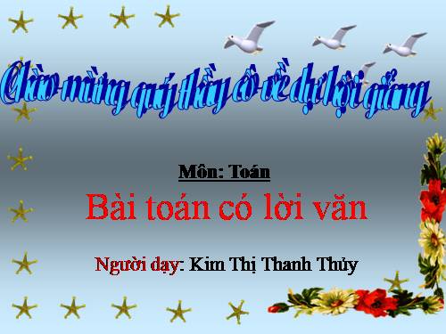 Bài toán có lời văn