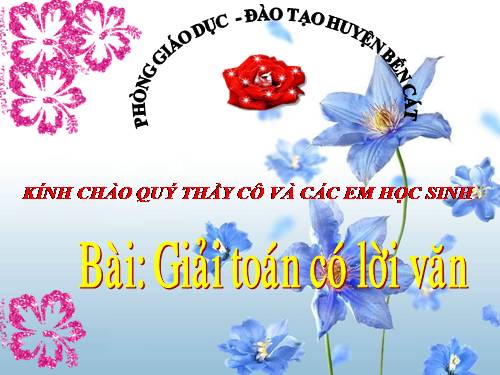 Giải toán có lời văn