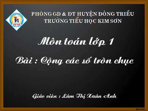 Cộng các số tròn chục