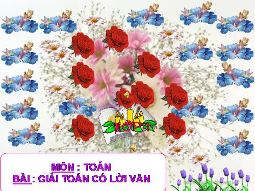 Giải toán có lời văn