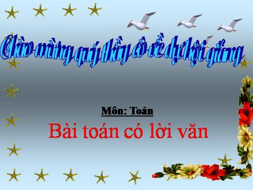 Bài toán có lời văn