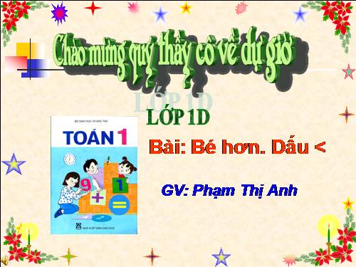 Bé hơn. Dấu <