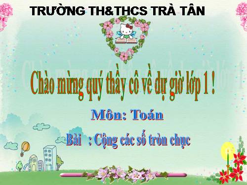 Cộng các số tròn chục