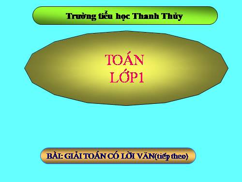 Giải toán có lời văn (tiếp theo)