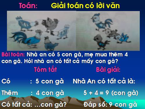 Giải toán có lời văn