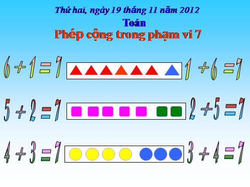 Phép cộng trong phạm vi 7