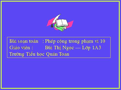 Phép cộng trong phạm vi 10