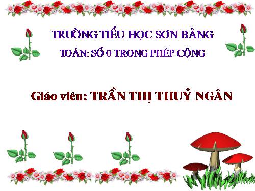 Số 0 trong phép cộng