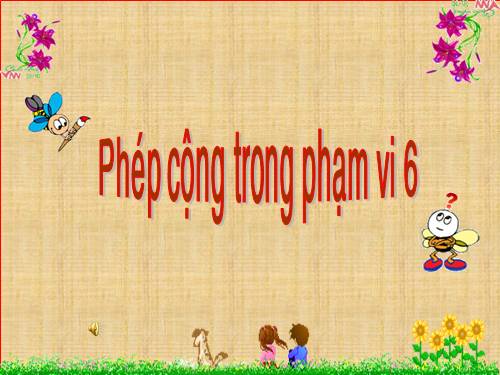 Phép cộng trong phạm vi 6