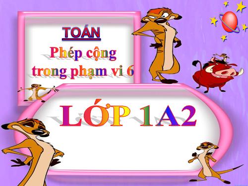 Phép cộng trong phạm vi 6