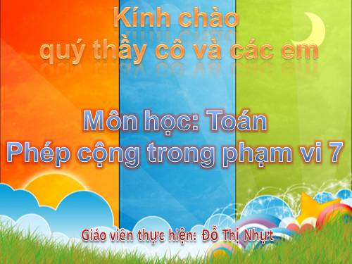 Phép cộng trong phạm vi 7