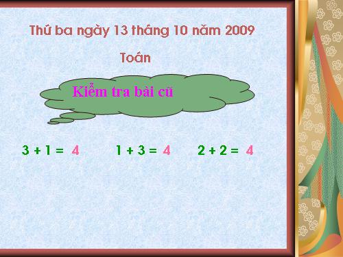 Phép cộng trong phạm vi 5