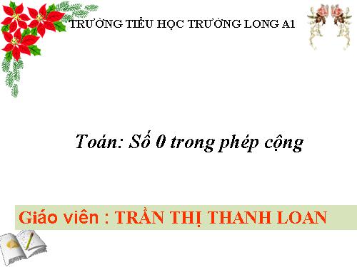 Số 0 trong phép cộng