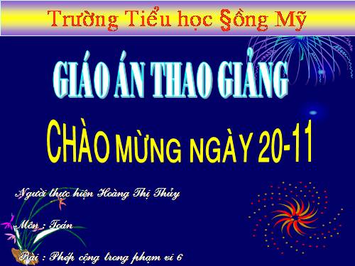 Phép cộng trong phạm vi 6