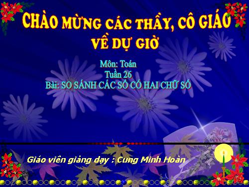 So sánh các số có hai chữ số