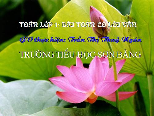 Bài toán có lời văn